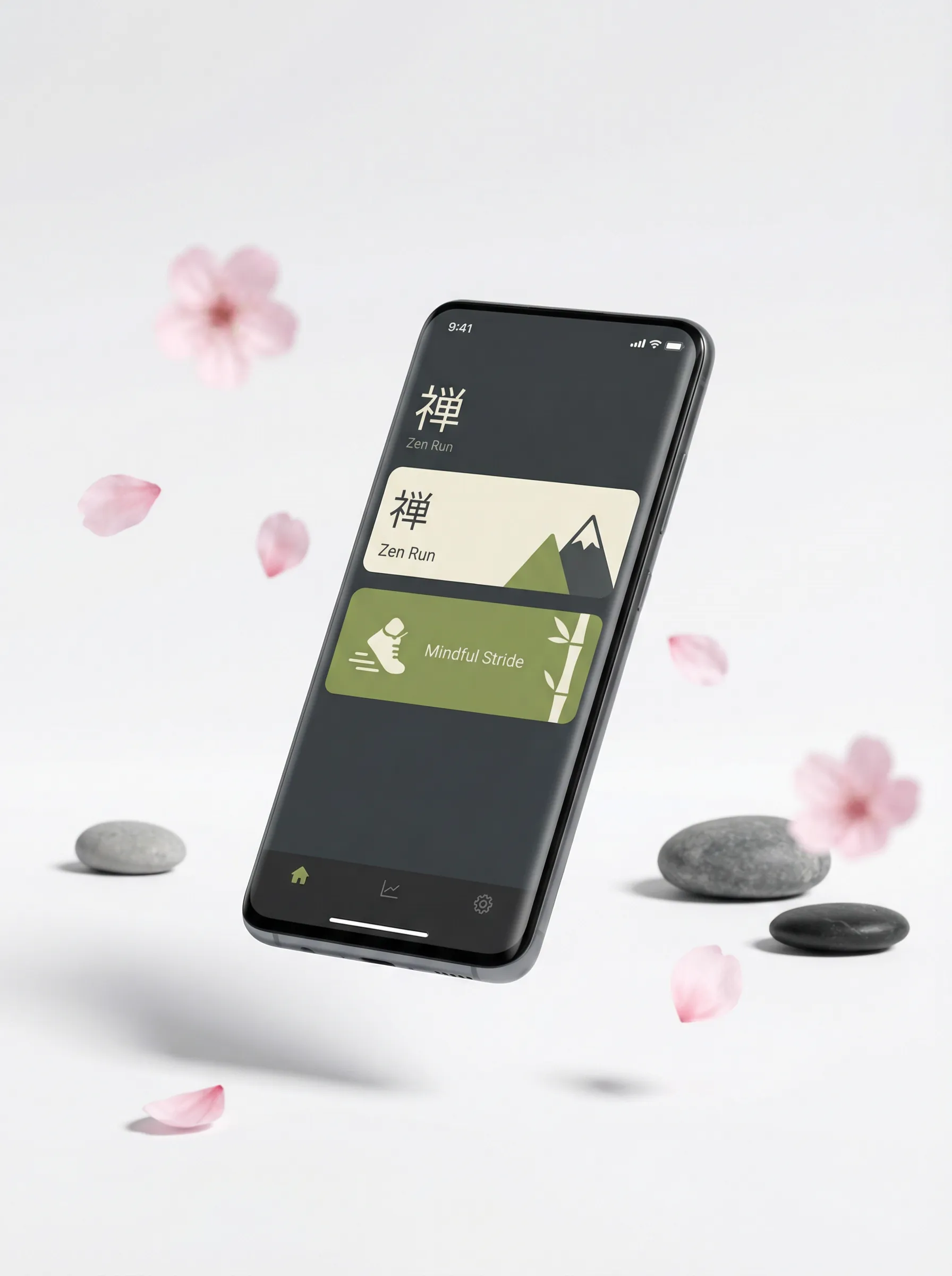 亚博体育 APP手机端产品展示 禅意风格界面设计